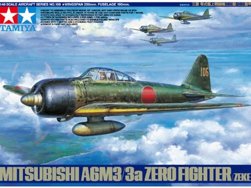 Tamiya mitsubishi a6m3 zero - a6m3/3a,