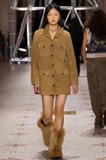 Zadig & Voltaire Mikel Daim Suede Leather Jacket Leather Trench RRP1100$ Size 36