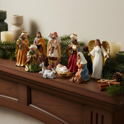 Pièces crèche noël - crèche,