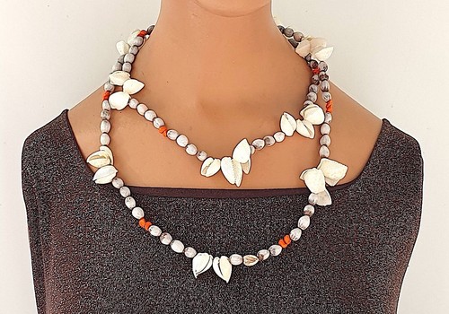 Collier coquillages - de,