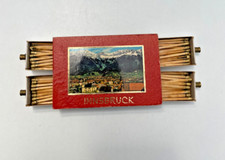 Vintage Innsbruck Tyrol Souvenir Matchbox - Antique Double Drawer