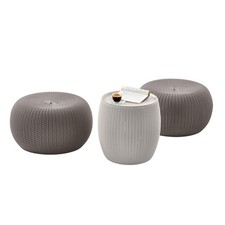 KETER Urban Knit Pouf Ottoman