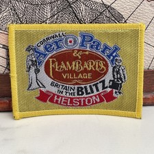 Vintage Patch Aero Theme Park Flambards Helston Cornwall Britain in Blitz Badge