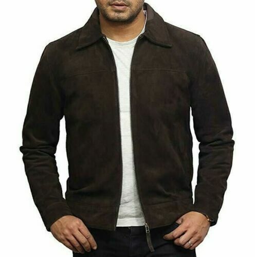 Veste cuir suédé - en, en
