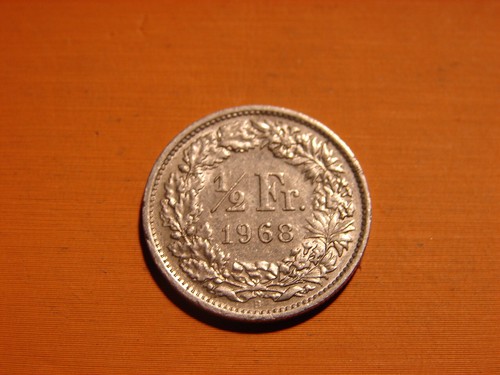 Suisse franc 1968 b - , 1/2