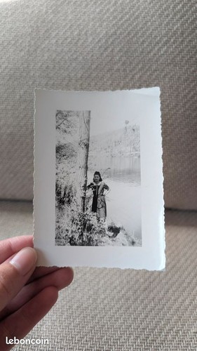 Photo ancienne snapshot femme - ancienne,