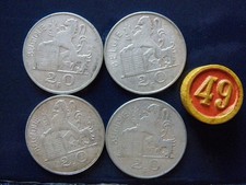 lot N° 49 PIECES ARGENT 20