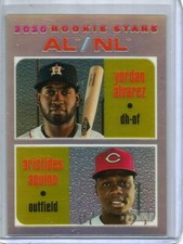 Yordan Alvarez-Aristides Aquino 2020 Topps Heritage Chrome Refractor #569/571