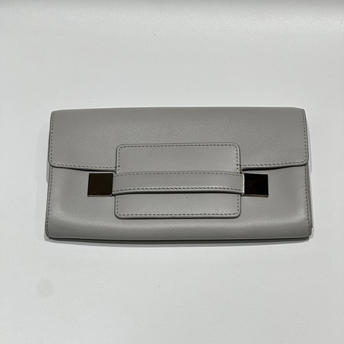 Delvaux madame grey leather - grey,