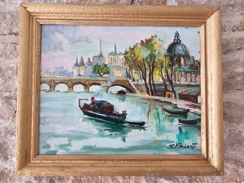 Tableau huile sur toile - tableau, paris