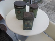 LOT DE 3 BOITES MÉTAL BANANIA /POULAIN.