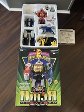 Mighty Morphin Power Rangers MMPR Ninja Megazord 100% Complete w/ Box 1995 Used