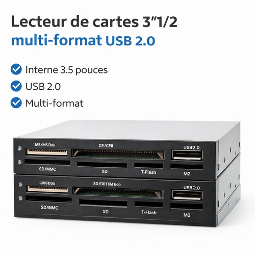 Lecteur cartes interne - lecteur, de