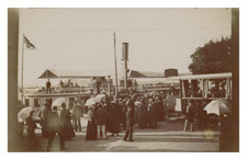 Switzerland, Alpnach, steamboat pier, vintage print, ca.1900 Switzerland, 