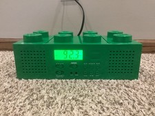 Lego CD Player Green Brick Stereo Boom Box AM/FM Radio - Radio works- CD skips