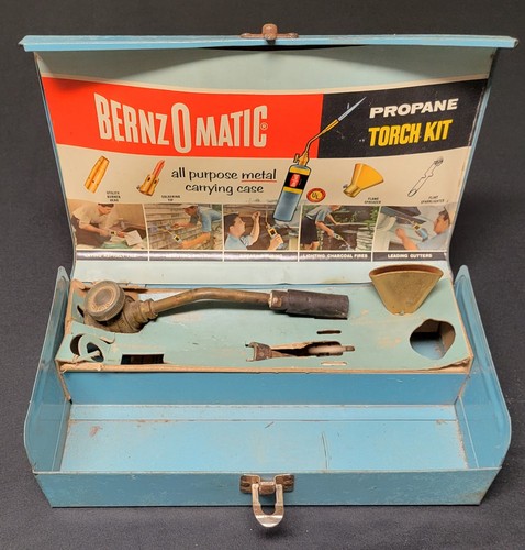 Vintage bernzomatic metal blue - vintage,