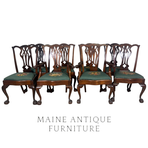 Set antique mahogany - of, 8