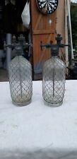 pair of Seltz Water Bottles Glass & Grill