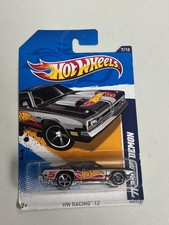 2012 Hot Wheels '71 DODGE DEMON #177  black;,ed;silver HW racing∞