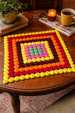 Grand napperon vintage fait