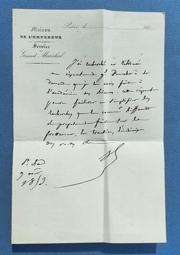Lettre autographe maison - lettre, de
