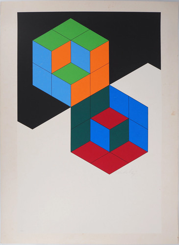Victor vasarely composition - vasarely,