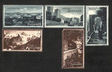 Lot 5 chromos CHOCOLAT SUCHARD