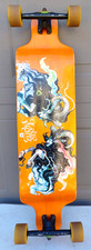 LANDYACHTZ 37” Longboard Skateboard 9.5” Width Ram Graphics BEAR 180mm Trucks