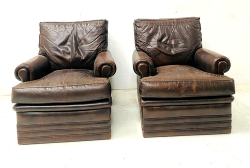 Paire fauteuils vintage en - de,