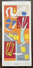 Henri Matisse Original Lithograph: "Vegetaux", 1952 on cardboard 14x30” unframed