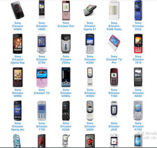 Sony Ericsson W850 W705 W715 W610 W980 W700 W800 W910 W350 W810 W100 W20 W580