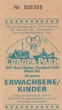 Ancien billet ticket entrée