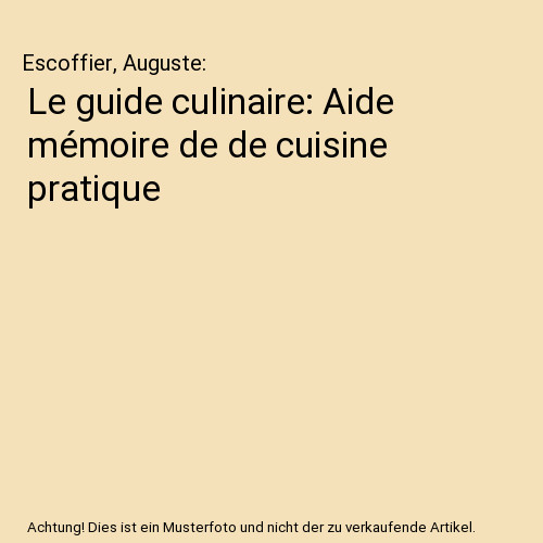 Guide culinaire aide - le,