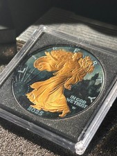 1 Oz Argent  Or Ruthenium  - American Silver Eagle  Prince Of Night 2025 300 ex