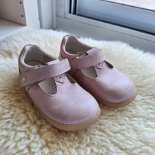 Bobux I Walk US 6 EU 22 Baby Toddler Louise shoes Mary Jane Soft Soled Leather