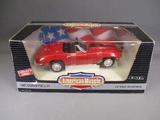 AX372 ERTL AMERICAN MUSCLE 1/18 CHEVROLET CORVETTE L-71 CABRIOLET 1967 REF 7489