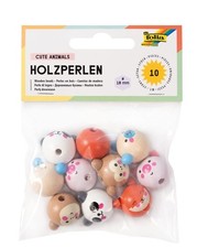 Lot de 10 boules en bois avec