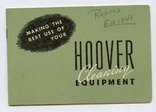 1947 Hoover Cleaning Equipment Booklet - Making the Best Use Of - Nice Cond