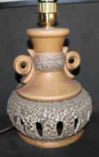 Large Vintage West German Pottery  Fat Lava Lamp - Double Bulb - W.Goebel  KG