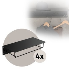 4x Portemanteau mural avec