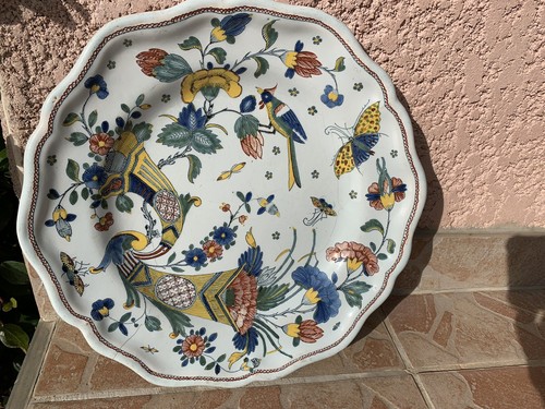 Assiette faïence rouen - en,