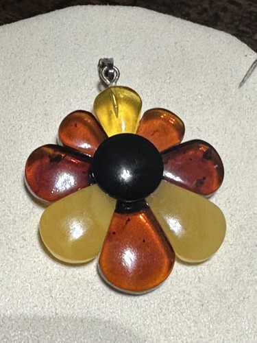 Pendentif fleur véritable - fleur, en