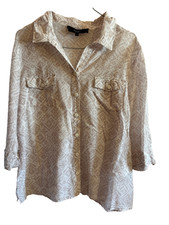 UN JOUR AILLEURS chemise taille 2 ou 40 manches 3/4