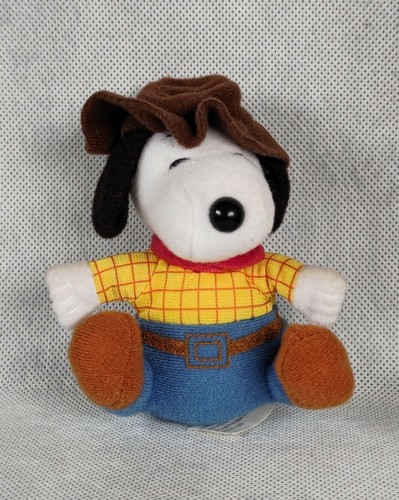 Peluche poupée snoopy cowboy - poupée,