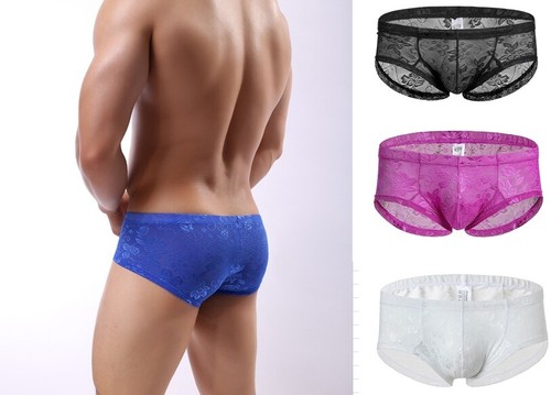 Slip transparent fleurs - slip, xl