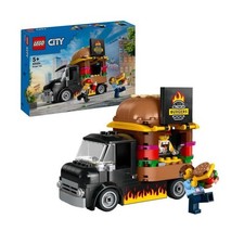 LEGO 60404 City Le Food-truck de Burgers, Jouet de Camionnette, Jeu Imaginatif a