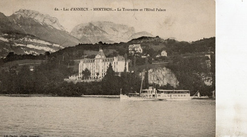 Cpa lac annecy menthon la - lac,