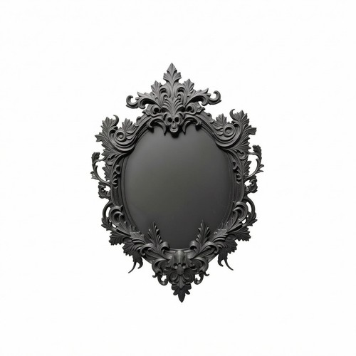 Cadre ovale baroque - ovale,