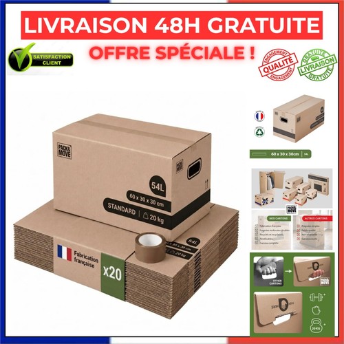 Lot cartons déménagement - lot,