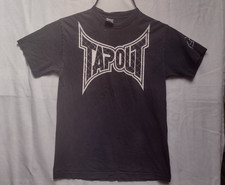 Vintage Tapout MMA T-Shirt Men’s M Black USA Made Cage Logo Fight Wear